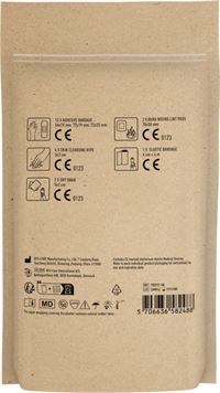 KIT PRIMO SOCCORSO CON CUSTODIA IN CARTA